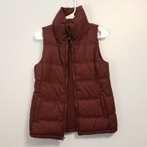 NWOT burgundy vest